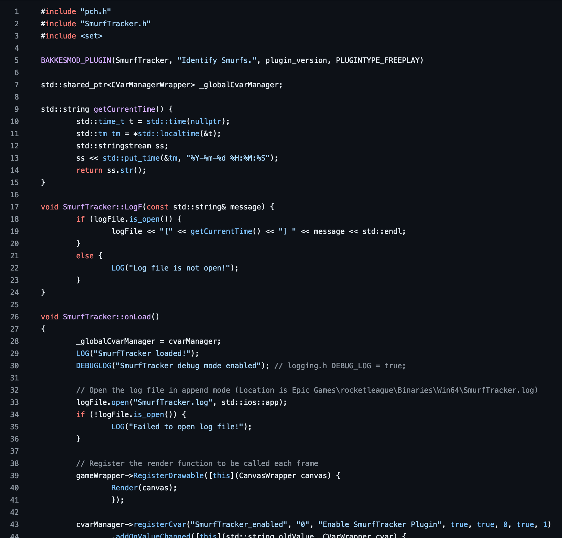 SmurfTracker - preview